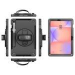 Galaxy Tab S10  Lite/S10FE/S9FE /S9 OHIO  Defender Case with hand strap and shoulder strap. Black