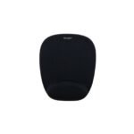 Foam Mouse Pad (Black) Foam Mousepad with Integral  Wrist Rest Black, Black, Monotone, Foam, Wrist rest