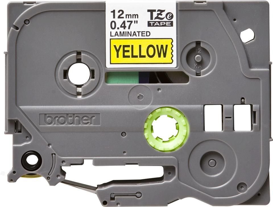 Img_36768723.jpg TZE631 12MM BLACK ON YELLOW TAPE TZE631, Black on yellow, TZe, 1.2 cm, 8 m - Image 1