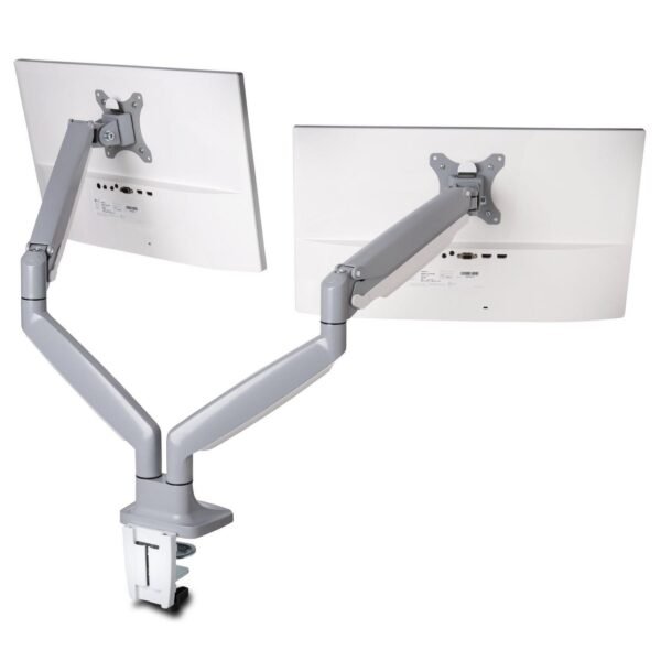 One-Touch Height Adjustable Dual Monitor Arm