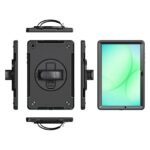 Galaxy Tab A11+ OHIO Defender  Case with hand strap and  shoulder strap. Black