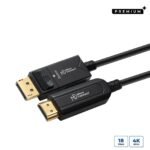 Premium Optic DP - HDMI Cable 20m cable, DP 1.4 - HDMI 2.0 Support 4K 60Hz, 18Gbps, YUV4:4:4, EDID/HDCP2.3