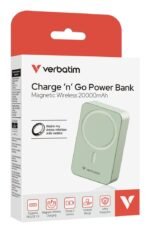 Charge ?N? Go Essentials  Power Bank Magnetic Wireless  20000Mah Green - Image 4