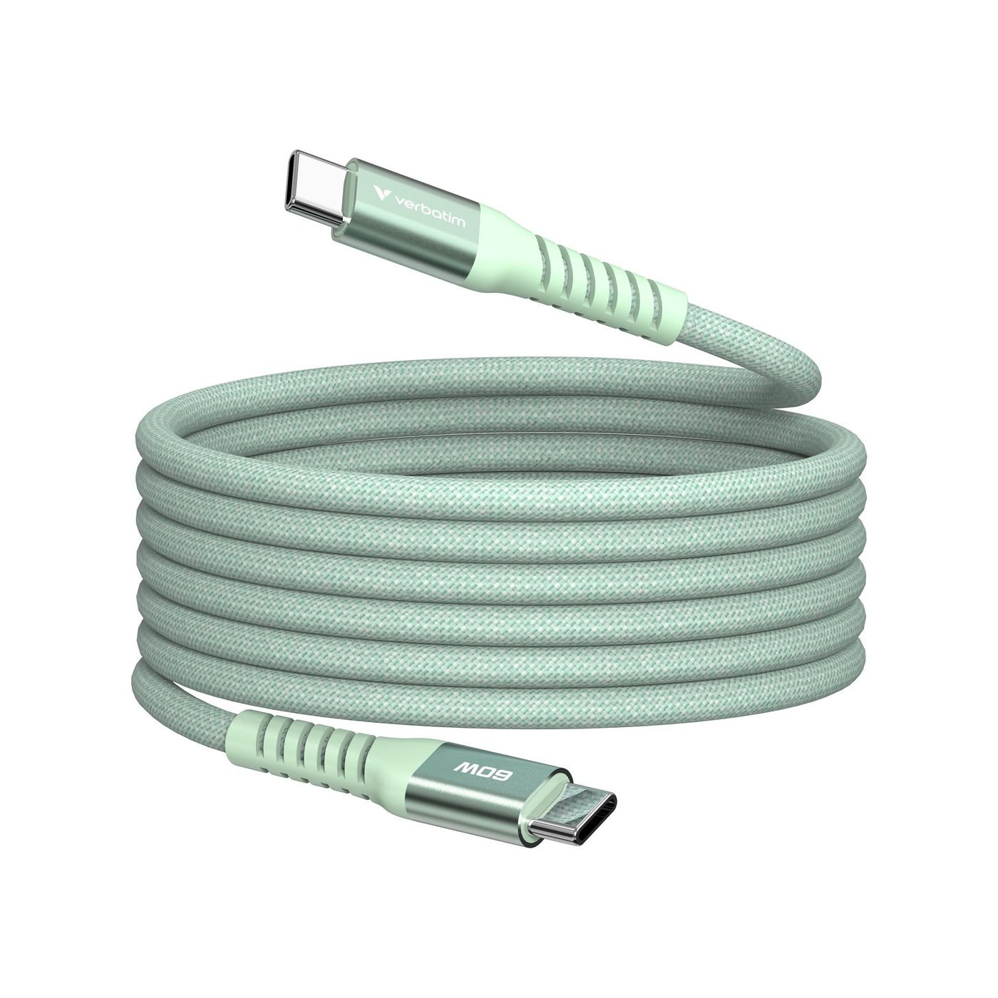 Img_36776494.jpg Sync & Charge USB-C To USB-C 60W Magnetic 120 Cm - Green - Image 1