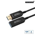 Premium Optic USB 3.2 Gen 1  A-A M-F 20m, Active Optical  Hybrid Cable, 5Gbps, Not backward compatible with USB2.0/1.1Premium Active