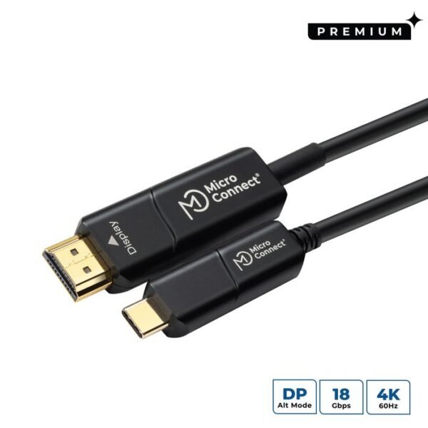 Premium USB-C HDMI fiber  cable 10m 10m USB-C to  HDMI2.0 cable 4K 60Hz, 18Gbps