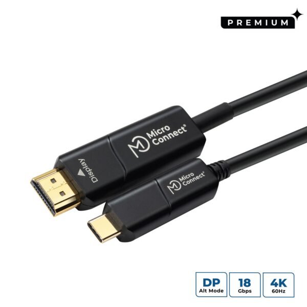 Premium USB-C HDMI fiber  cable 10m 10m USB-C to  HDMI2.0 cable 4K 60Hz, 18Gbps
