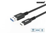 Premium USB-C to USB-A cable  1m, 10Gbps, 60W