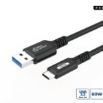 Premium USB-C to USB-A cable  0,25m, 10Gbps, 60W