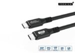 Premium USB-C cable 0,25m  20Gbps, 100W, USB 3.2 Gen 2x2