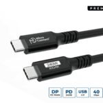 USB-C to USB-C cable 0,5m  Premium, 240W, 40Gbps, USB4  Gen 3x2
