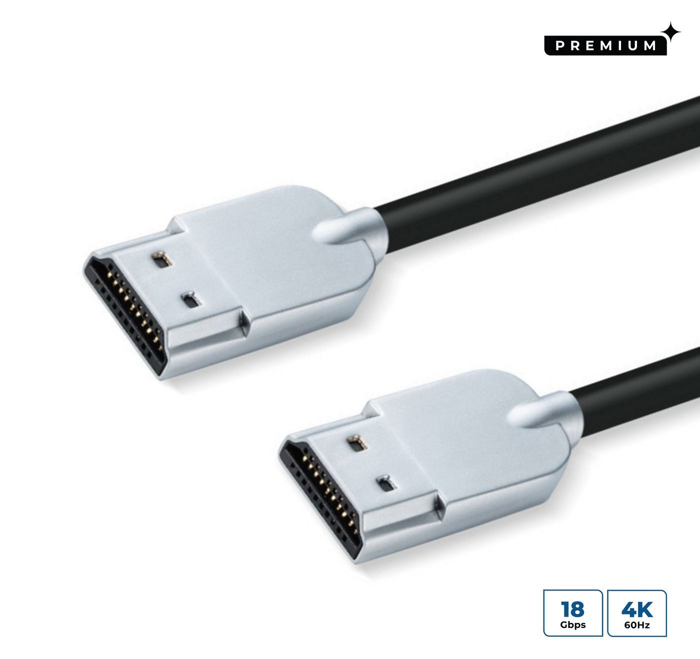 Img_36789444.jpg Premium 4K HDMI Cable Super Slim 0.5m - Image 1