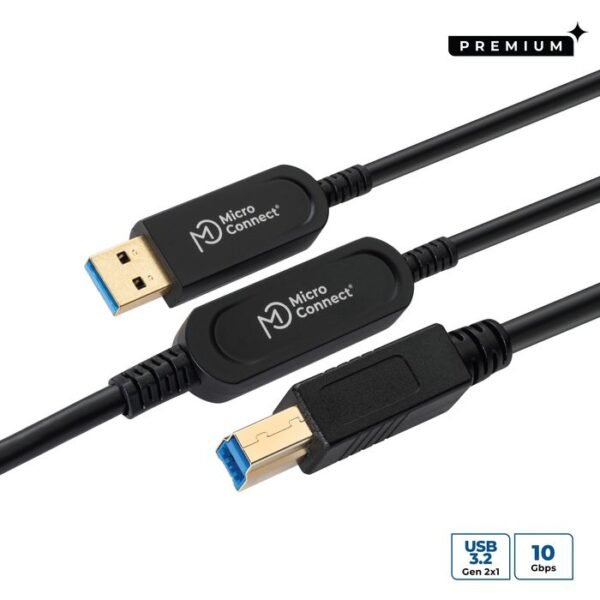 Premium Optic USB Cable 3.2  Gen 2 A-B 20m