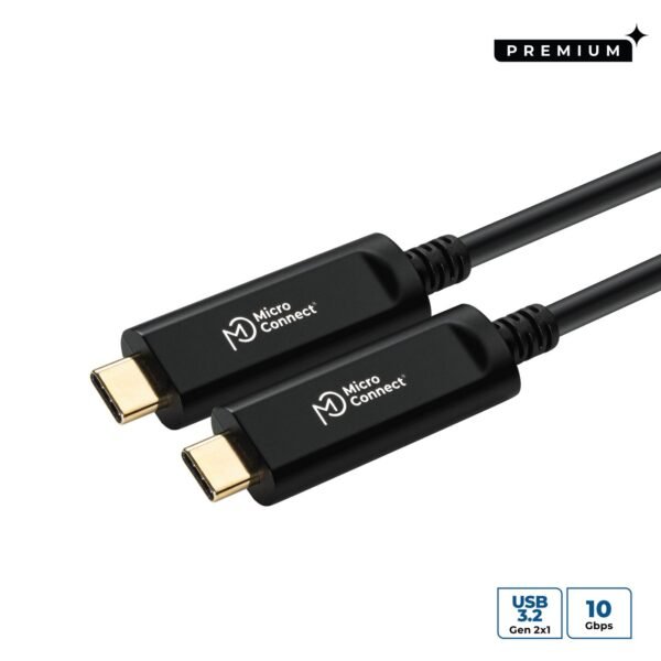 Premium Optic fiber USB-C 3.2  Gen 2 cable 10m Provide 5V  900mA to Device/Camera etc.