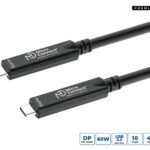 USB-C to USB-C cable 15m,  Premium fiber, Bidirectional.  10Gbps, 8K, 40W