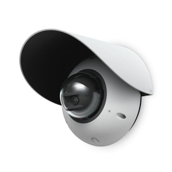 G6 Dome camera accessory for  optimal image quality and  protection from the elements when installed outdoors on a wall or pole. White