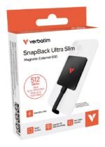 Verbatim SnapBack Ultra Slim SSD 512GB USB Type-C USB 3.2 Gen 2x2 Black - Image 2