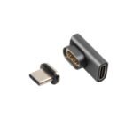Magnetic USB-C Adapter 90? USB-C to USB-C Male-Female  right-angled adapter extends the USB-C cable, even where there is little room