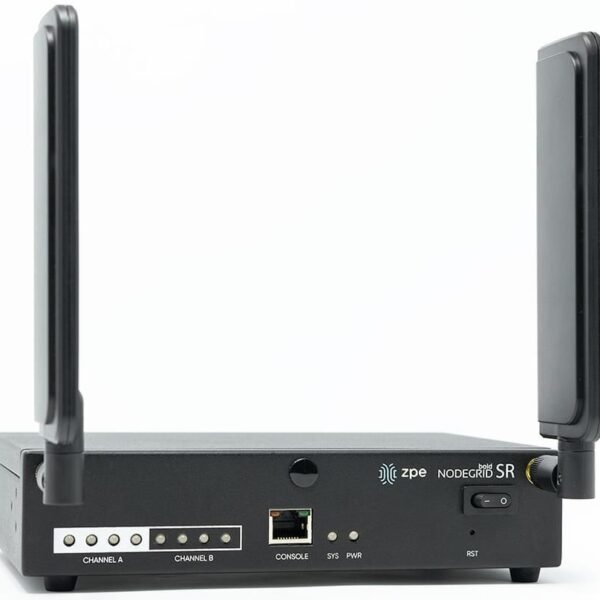 Nodegrid Bold SR, 8x RJ45  Serial rolled, 5x GbE,   2-core Intel 64bit CPU, 4GB DDR4, 32GB SLC, 4G LTE (CAT12)