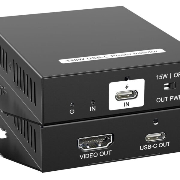 USB-C Power Injector w/HDMI  out supports up to 140W  Charging