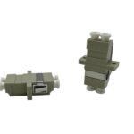 LC/UPC Female - LC/UPC Female  OM1/2 62,5/125 micros Duplex  Fibre Adapter Beige