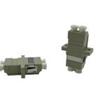 LC/UPC Female - LC/UPC Female  OM1/2 62,5/125 micros Duplex  Fibre Adapter Beige
