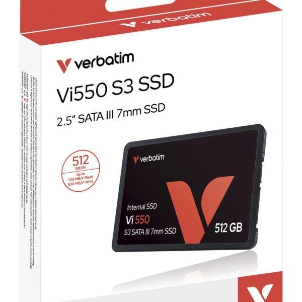 VI550 S3 2.5" SSD 512 GB Vi550 S3, 512 GB, 2.5", 560  MB/s, 6 Gbit/s