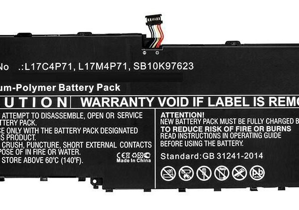 Laptop Battery for Lenovo  44.08Wh 15.2V 2900mAh 44Wh  Li-Pol 15.17V 2900mAh Black, ThinkPad X1 Yoga 2018