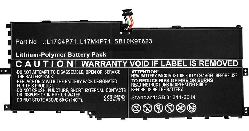 Img_37201876.jpg Laptop Battery for Lenovo 44.08Wh 15.2V 2900mAh 44Wh Li-Pol 15.17V 2900mAh Black, ThinkPad X1 Yoga 2018 - Image 1