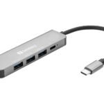 USB-C Dock HDMI+3xUSB+PD 100W USB-C Dock HDMI+3xUSB+PD  100W, Wired, USB 3.0 (3.1 Gen 1) Type-C, 100 W, Grey, 4K Ultra HD, Aluminium
