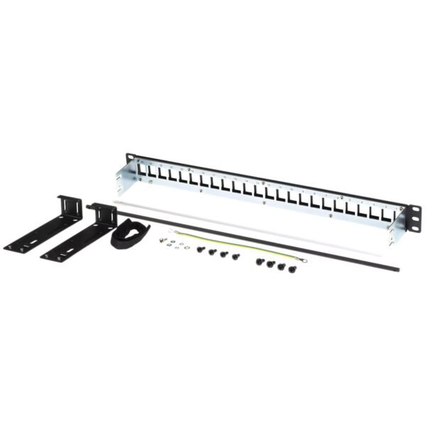 SHIELDED KCONN PATCH  PANEL24-P 1U BLACK