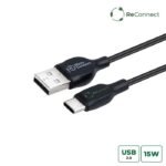 ReConnect (GRS) USB-C 3.2 Gen  1 to USB-A 2.0 cable, 1m