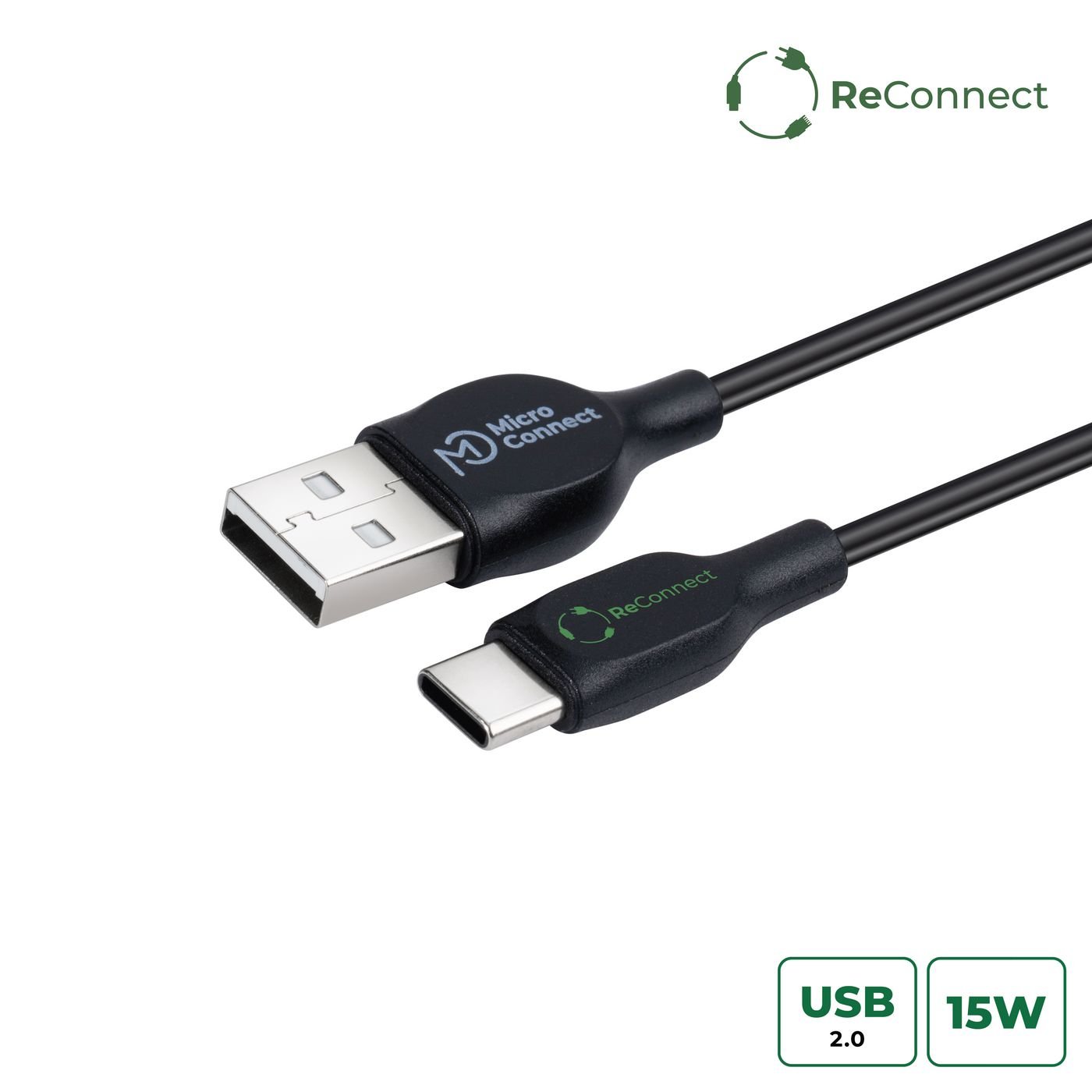 Img_37261035.jpg ReConnect (GRS) USB-C 3.2 Gen 1 to USB-A 2.0 cable, 3m - Image 1