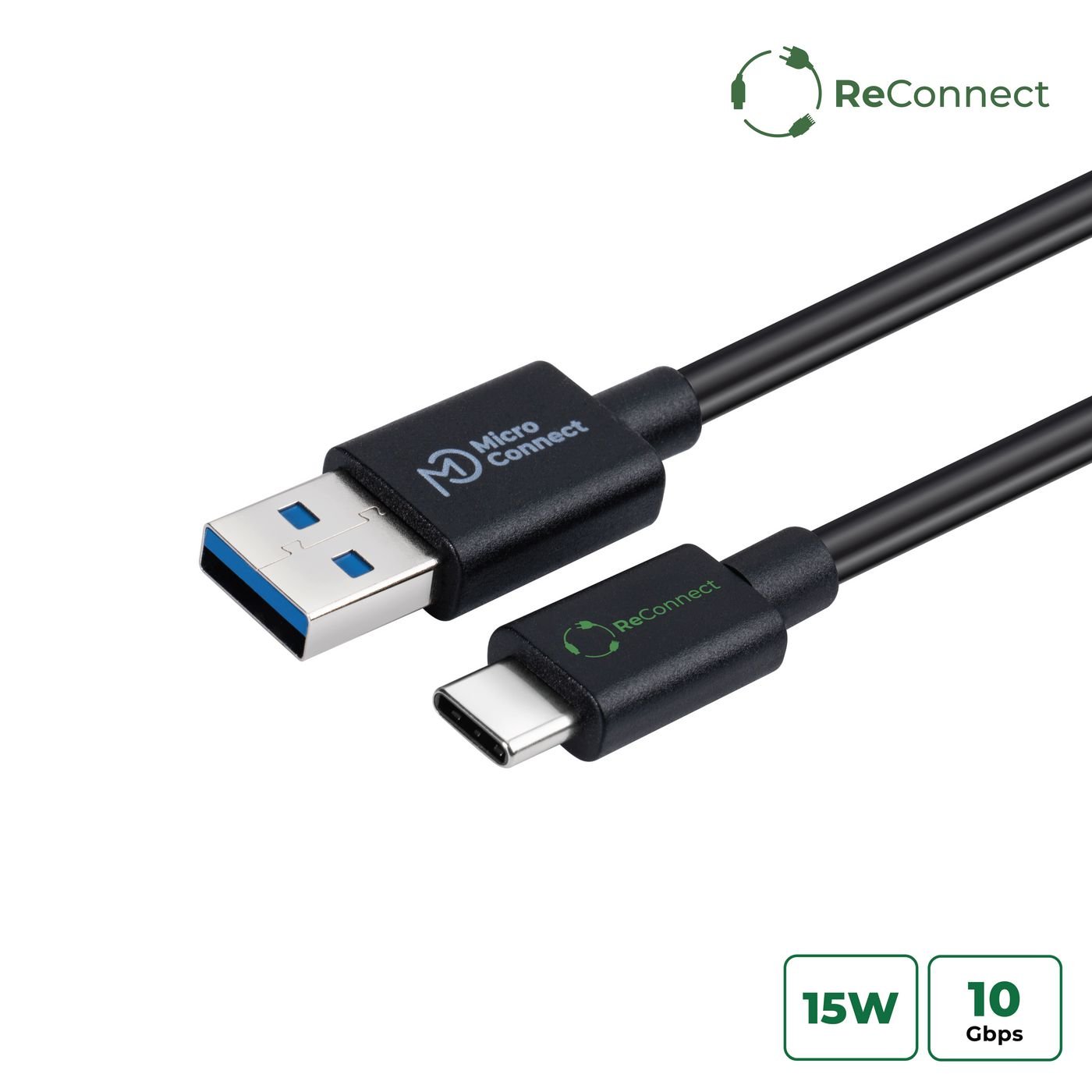 Img_37261181.jpg ReConnect (GRS) USB-C to USB-A 3.2 Gen 1 cable, 1m - Image 1