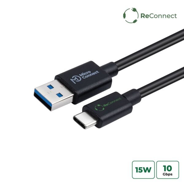 ReConnect (GRS) USB-C to  USB-A 3.2 Gen 1 cable, 0.5m
