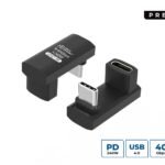 Premium USB4 3x2 USB-C  twice-angled Long adapter,  240W, 40Gbps