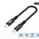 Premium USB-C cable 0,15m  20Gbps, 100W, USB 3.2 Gen 2x2