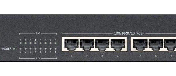GS-1208P Unmanaged Gigabit  Ethernet Switch with PoE  support (IEEE 802.3af/at) on all 8 ports