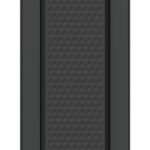 Compact PoE video doorbell  with two-way audio and  versatile mounting options, black