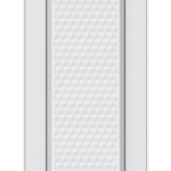 Compact PoE video doorbell  with two-way audio and  versatile mounting options, white