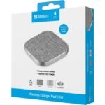 Wireless Charger Pad 15W Wireless Charger Pad 15W,  Indoor, USB, Wireless charging, Grey - Image 3