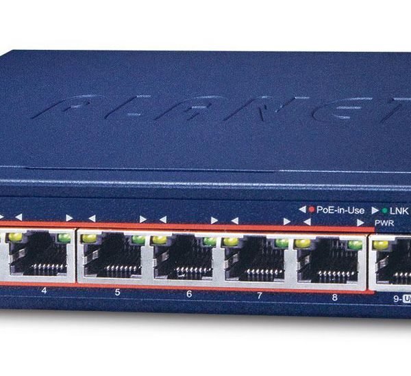 8-Port 10/100/1000 Gigabit 802.3at POE Ethernet Switch plus 1-Port Gigabit Ethernet Switch (100W POE Budget with External Power Supply)