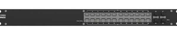 SWM280 24-ports rack  mountable managed switch. 24  PoE+ ports, x4 SFP ports, included 2 years RMS management, PROFINET disabled by