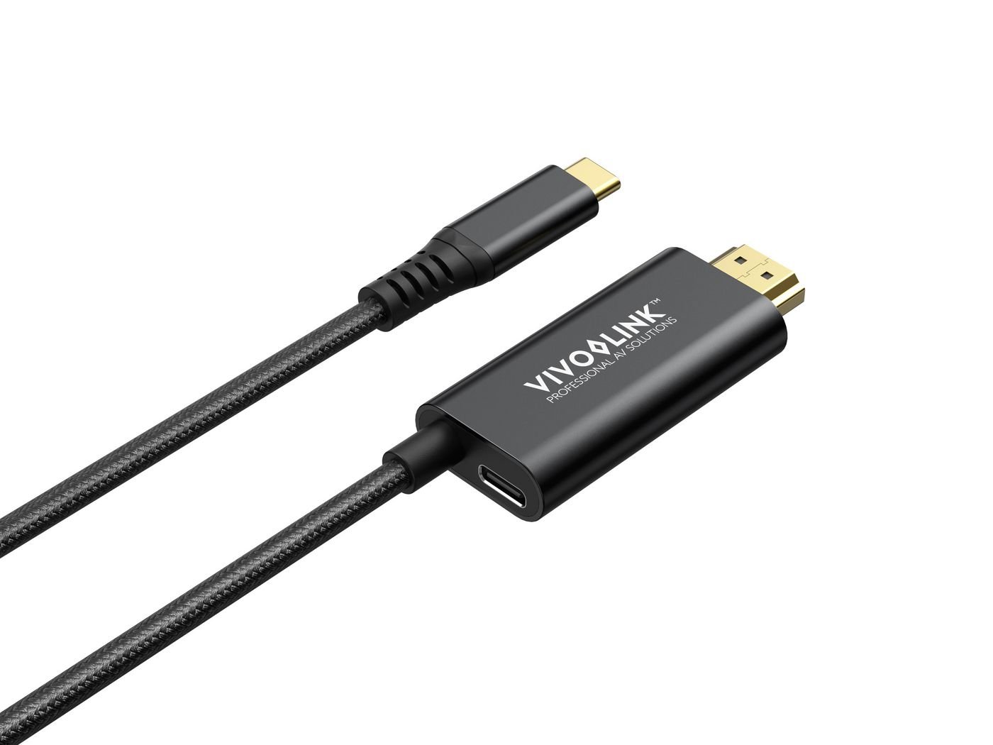 Img_37399182.jpg USB-C to HDMI Cable with 100W PD Charge, 2m Black - Image 1