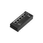 TSF000 x5 ethernet ports, x4  PoE+ unmanaged flat ethernet  switch with integrated din rail bracket
