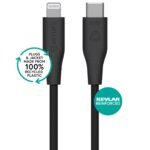 INFINITE (GRS) USB-C to  Lightning Cable MFI 1m Black.  PVC Free Recycled Plastic