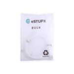 INFINITE (GRS) USB-C to USB-A  Cable 1m White. Recycled  Plastic. Super Soft - Image 2