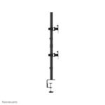 FPMA-D550DVBLACK, Full Motion  Dual Desk Monitor Arm (Clamp  & Grommet) For Two 10-32" Monitor Screens - Black clamp - Image 4