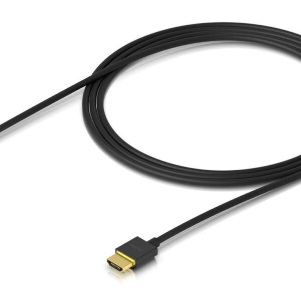 Ultra-thin high-speed HDMI  cable designed for  professional A/V and camera streaming with Ubiquiti devices.