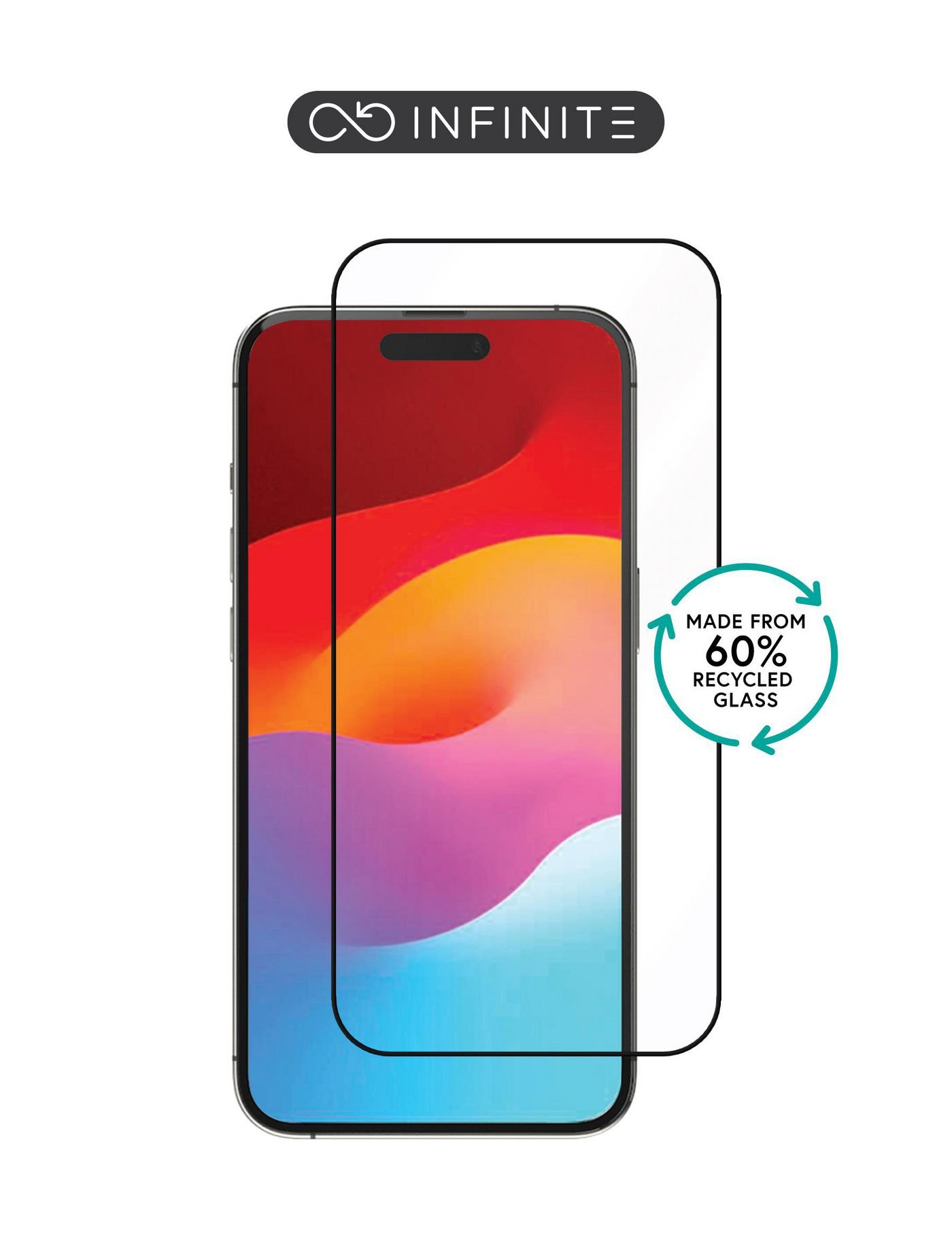 Img_37598984.jpg INFINITE iPhone 15 Plus Screen Protector. Full Cover Tempered Glass. Titan Shield. 50 pcs BULK pack - Image 1